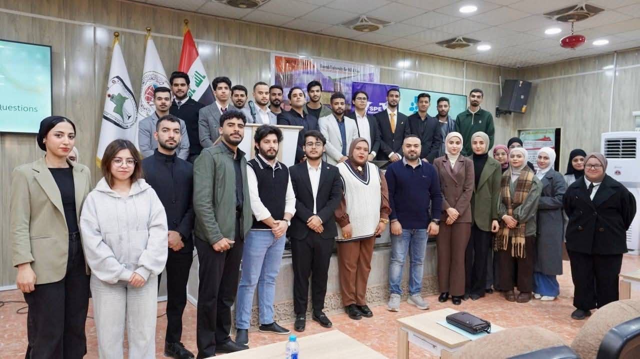 كلية هندسة النفط والغاز في جامعة البصرة للنفط والغاز تنظم ورشة عمل بعنوان:"كيفية إجتياز مقابلات العمل في القطاع الخاص في مجال صناعة النفط"